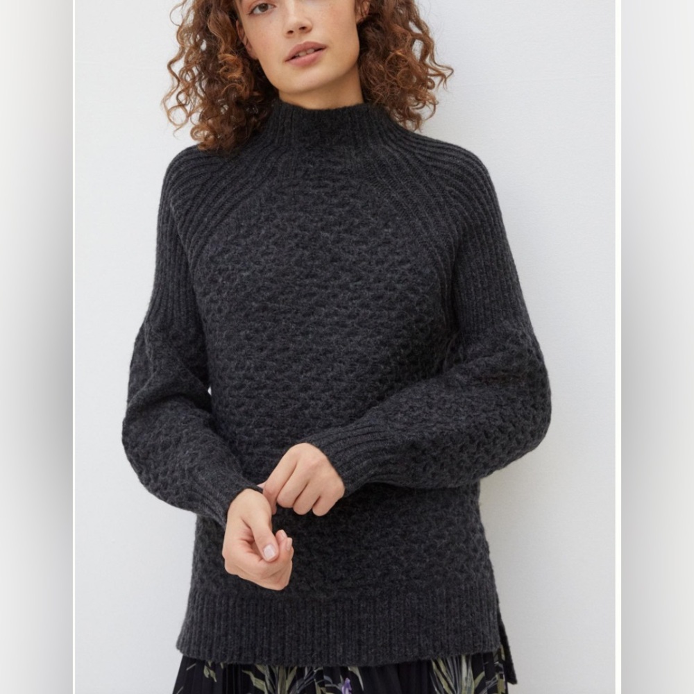 Anthropologie Women’s Bia Mock Neck Tunic Sweater - Picture 2 of 10